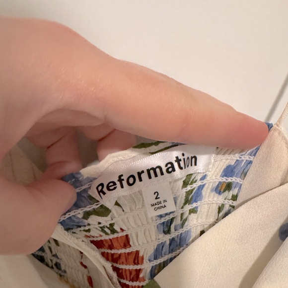 Reformation Juliette Floral Spaghetti Strap Maxi Dress in Formosa - Picture 5 of 8